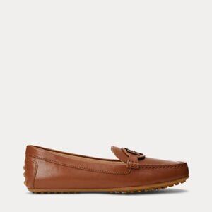 Ralph Lauren Brynn Burnished Leather Driver